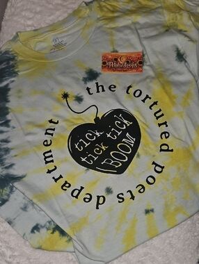 Tie-Dye Graphic Tee - Yellow & Green
